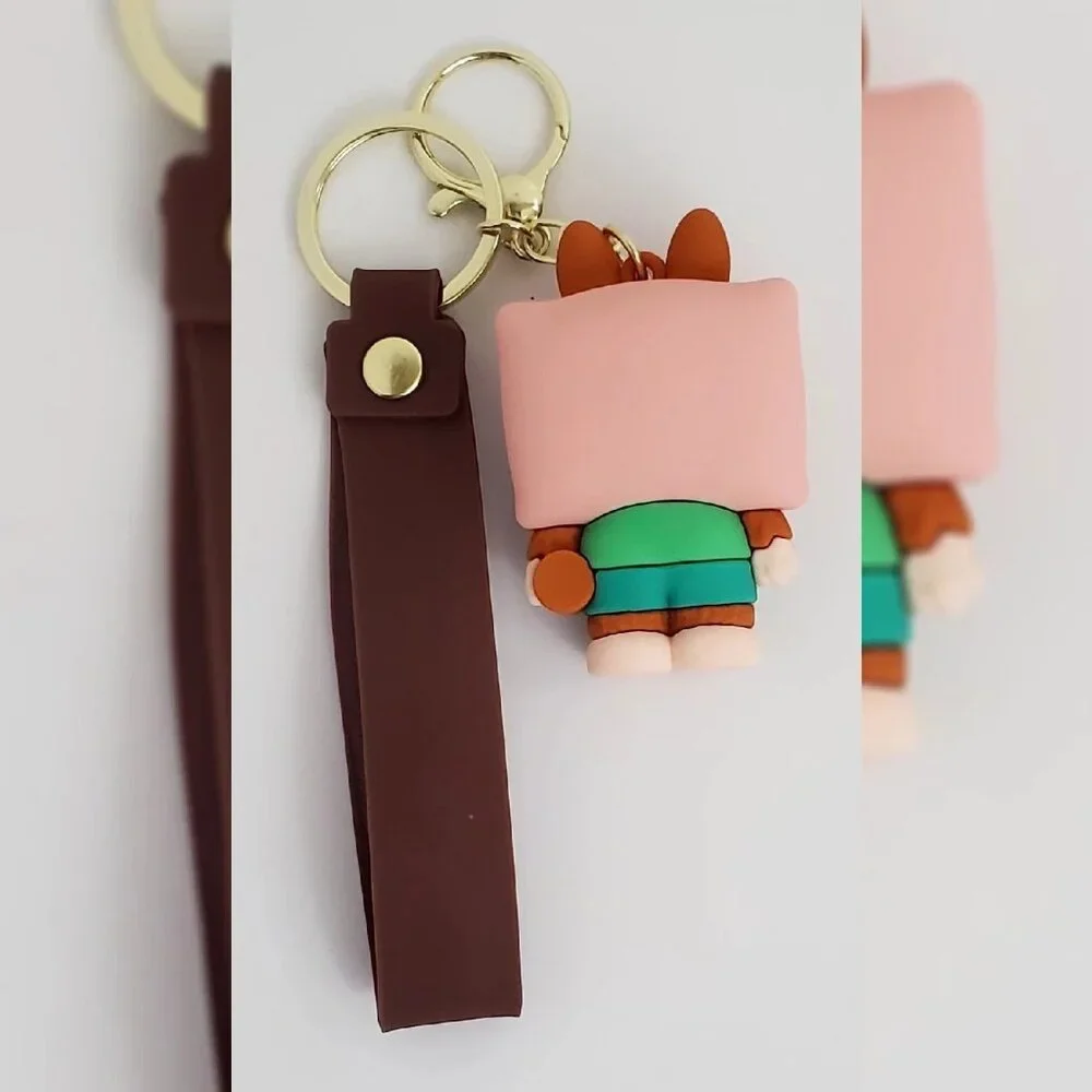 NWT LABUBU MONSTER KEY CHAIN MULTICOLOR 3D LOGO